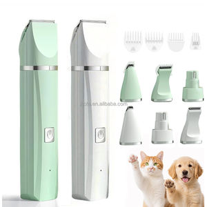 Mini tondeuse électrique 4-en-1 pour animaux domestiques, épilation et broyeur à ongles, outils de toilettage pour chiens, coupe-griffes pour chats. - Product Image 1