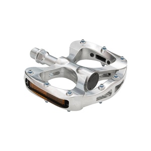Grande plate-forme plate en aluminium autres accessoires de vélo argent ED pour pédales de vélo en alliage de cyclisme de montagne BMX - Product Image 3