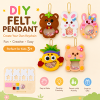 Kits de bricolage en feutre non tissé pour enfants, kits de fabrication artisanale pour la maternelle, matériel de création fait main, cadeau de festival pour enfants