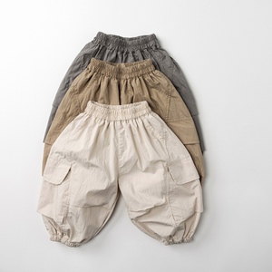 <span class=keywords><strong>Pantaloni</strong></span> Estivi per Bambini Unisex Sottili Monocolore <span class=keywords><strong>Cargo</strong></span> Anti-Zanzare - Product Image 3