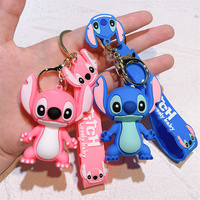 Porte-clés de dessin animé multi-styles, porte-clés créatif et mignon des Smurfs, pendentif pour sac à dos de voiture, porte-clés de poupée pour cartable, cadeau en gros