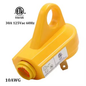 Prise électrique d'angle de remplacement pour camping-car US 125V 30A ETL NEMA TT-30P 2 pôles 3 broches pour caravane - Product Image 3