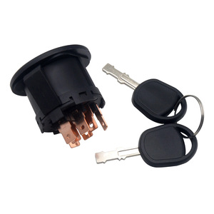 Interrupteur d'allumage avec 2 clés pour tondeuses à gazon Husqvarna modèle 532193350 193350 noir - Product Image 3
