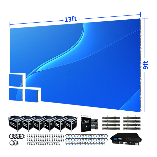 Turnkey Solution 4x3 LED Video Wall Package Rental Full Color 50x50 LED Screen Indoor Outdoor P3.91 P2.976 P2.6 LED Display