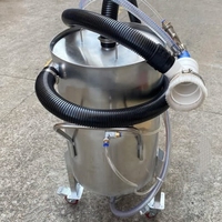 Machine de sablage en verre de 30 gallons, pot de sablage portable, sablageur pneumatique, filtre à poussière