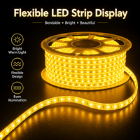 Bande lumineuse LED anti-moustiques alimentée par USB pour jardin extérieur, étanche IP65, jaune, 60 LED/m