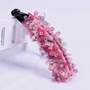 Coletero de moda para niña, pinza para el pelo con flor simple, acrílico, plátano - Product Image 5