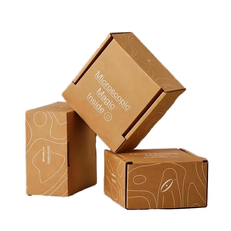 卸売低MOQ安い紙箱クラフト紙ロゴ付き靴箱中小企業包装メーカー