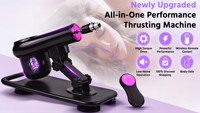 Machine sexuelle automatique intelligente réglable de haute qualité pour adultes, jouet vibrant en forme de pistolet pour femme, masseur vibrant écologique
