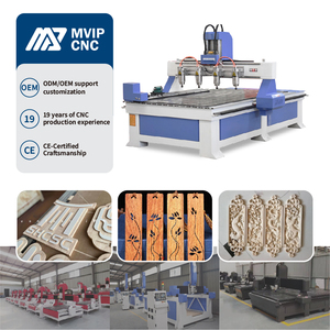 Máy chế biến gỗ <span class=keywords><strong>CNC</strong></span> nhiều đầu 1325 với khắc 3D trục thứ 4 (cho gỗ/kim loại) - Product Image 3