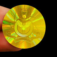 Etiquetas de sellado de seguridad holográficas a prueba de manipulaciones antifalsificación, pegatinas vacías de garantía con número de serie, etiqueta antifalsificación