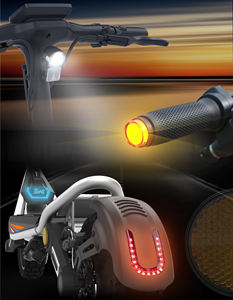 Trottinette électrique KuKirin A1 - 48V, pneus de 10 pouces, pédale ergonomique, écran LED, pliable, idéale pour le campus, les trajets quotidiens, le tourisme - Product Image 6