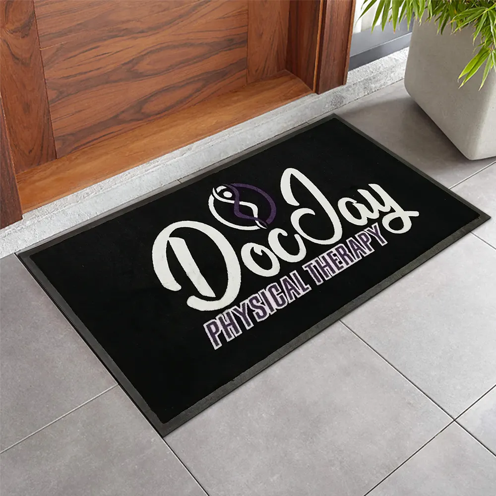 HD-Muster bedruckte Boden matte für das Eingangs büro Hochwertiger Teppich mit rutsch fester Gummi matte in Sonder größe mit Logo