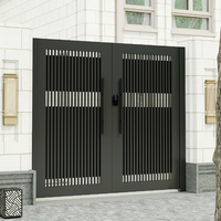 Porte extérieure Villas Portails Aluminium Alliage Porte battante de confidentialité Design moderne Ouverture automatique Construction durable pour la maison