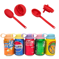 Couvre-pailles en silicone réutilisables pour canettes, avec bouchon, accessoires pour boissons, pour tasse en étain et couvercle de tasse, étanchéité