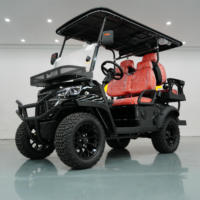 Voiturette de golf électrique 72V 4 places, nouveau design, kart de chasse tout-terrain chinois, 4 roues en aluminium, 5KW, certifiée DOT, 30-50Km/h, 90km d'autonomie