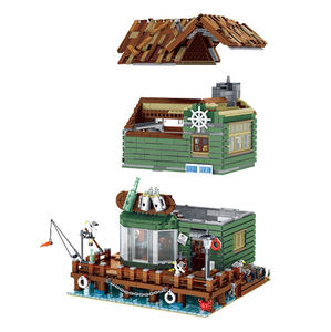 Urge 30108 Cadeaux de Noël Modèle de taverne de port Puzzles 3D Maisons miniatures Jouets pour filles Enfants pour blocs Jouets de construction de modèles - Product Image 3