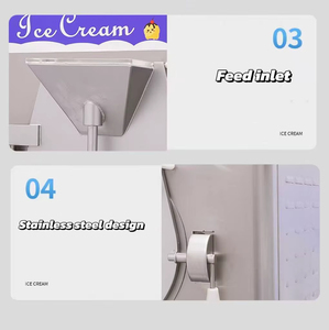 Machine à glace sur pied, congélateur discontinu 220V, haute productivité, machine à glace italienne pour boulangeries et applications fruitières - Product Image 3