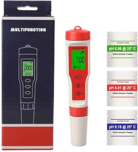 4 in 1 saf su PH/TDS/EC/sıcaklık ölçer çok fonksiyonlu meyve suyu PH dedektörü TDS EC Tester hidroponik su kalitesi analizörü - Product Image 5