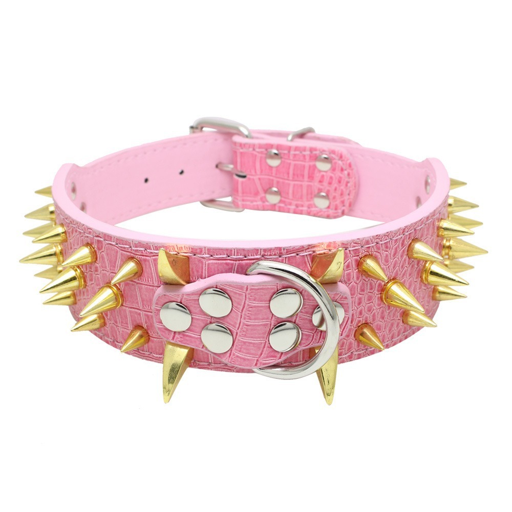 Cocodrilo brillante rosa uña dorada
