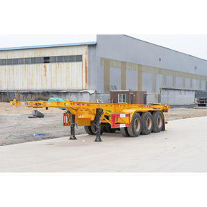 Vehicle Master 20FT 40FT Skeleton Container Carrier Semi <b>Trailer</b> With Factory Outlet - Product Image 3