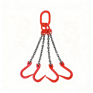 Cadena de acero al manganeso G80 de 8 mm para eslingas, de alta resistencia, longitud personalizable, cadena de eslinga de cuatro patas - Product Image 1