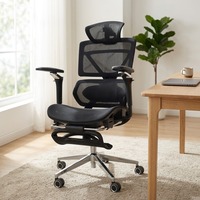 Silla Ergonómica Moderna y Cómoda para Oficina en Casa, con Alivio de Presión, Reposacabezas Ajustable, Giratoria, de Malla, para Dormitorio, Venta al Por Mayor