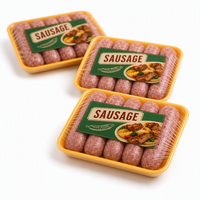 Étiquettes alimentaires personnalisées pour saucisses - Rouleaux d'autocollants adhésifs en vinyle imperméables pour l'emballage de la viande