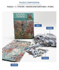 <span class=keywords><strong>Puzzle</strong></span> personnalisé Hexie amusant de 1000 pièces, carton gris 380x260, jouet éducatif en papier, finition mate/brillante, pour les 14 ans et plus, unisexe - Product Image 5