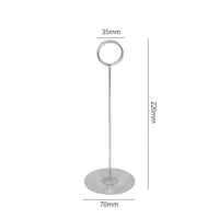 Porte-numéro de table en métal pour décoration de mariage en acier inoxydable Clip mémo Place Card Stand