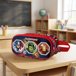 Karactermania para Marvel the Avengers Assemble - Estuche doble para lápices 3D, cierre de cremallera de tela multicolor - Product Image 2