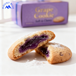 Deliziosi Biscotti <span class=keywords><strong>Artigianali</strong></span> al Gusto d'Uva con Ripieno al Cacao, Appena Sfornati, Croccanti, al Cioccolato, Senza Glutine, Ideali per Casa e Ufficio - Product Image 1