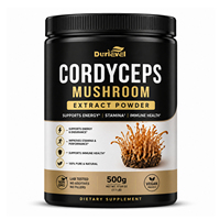 OEM ODM Boissons bien-être au café aux champignons en sachet individuel, végétaliennes, biologiques, pour le soutien immunitaire, avec extrait de Cordyceps en poudre