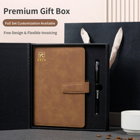Nouveauté : Carnets en cuir PU A5 personnalisables, carnets promotionnels magnétiques pour le bureau
