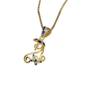 Pendentif en argent S925, papillon baroque, fleur, avec époxy, accessoire de base vide pour femmes, modèle 1936, pendentifs et breloques tendance - Product Image 5