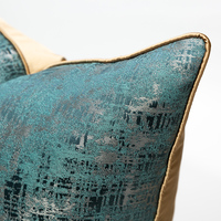 Bleu vert carré taies d'oreiller 18x18 20x20 pouces décor à la maison décoratif jeter taie d'oreiller pour canapé canapé taies d'oreiller