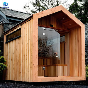 Sauna Seca Tradicional Bafan para 2-4 Personas, con Estufa, <span class=keywords><strong>Madera</strong></span> de <span class=keywords><strong>Cedro</strong></span> Rojo Sólido, para Uso en Exteriores y Parques, Panel de Control Computarizado, Ventanas de Techo - Product Image 3