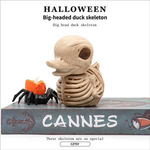 Decorazioni Horror di Halloween a Tema Scheletro per il Commercio Transfrontaliero, Ornamenti Scheletrici di Animali Simulati, Decorazioni per Bar, Scheletro di Piccola Anatra - Product Image 2
