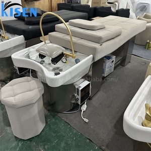 Kisen Chaise de massage et de lavage des cheveux très vendue, Table d'hydrothérapie spéciale pour salon de coiffure, Équipement de lit de massage et de lavage des cheveux - Product Image 1