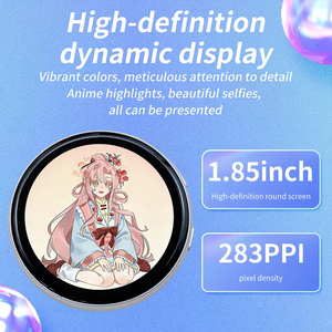 N88 <b>Smart</b> <b>Electronic</b> Badge With Magnetic Back Buckle 1.85Inch Display Touch Screen Anime Pin BT E-badge 600mAh Battery Accessory - Product Image 5
