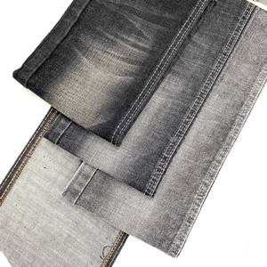 <span class=keywords><strong>Mercer</strong></span> ized Black 11,2 Unzen High Stretch Denim Stoff für Jeans mit Cross hatch Slub Jeans Stoff Stoff Textil in China Fabrik - Product Image 5