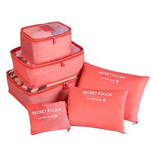 6 Pieces Large Size Travel Organizer Portable Suitcase Organizer Clothes Shoes Makeup <b>Bag</b> Luggage Organizer Travel Storage <b>Bag</b> - Product Image 1