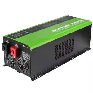 最优质的太阳能家用逆变器12kva 12000W纯正弦波混合逆变器，带MPPT太阳能充电器控制器50A 110V 220V