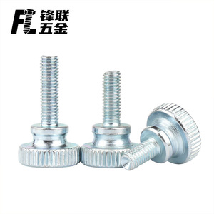 Tornillos de Mano Moleteados de Cabeza Alta Galvanizados Fenglian, Grado A Q215A, Acero al Carbono, Recubrimiento de Zinc Blanco, para Uso en la Industria de la Construcción - Product Image 3