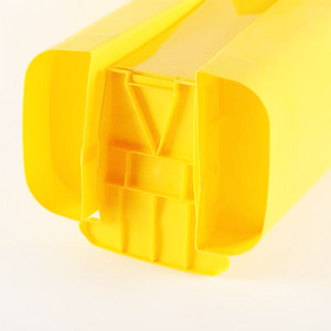 Yellow Foot Operated Plastic Medical Waste <b>Bin</b> 40L With Lid For Hospital Use <b>Square</b> Blow Molding - Product Image 4