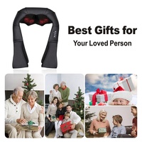 Weihnachtsgeschenk Nacken-Schulter-Massagegerät Shiatsu Wärme Knetmassage 4 Knoten Kabellos Wickelbar für Sie Ihn Muskelschmerzen Linderung