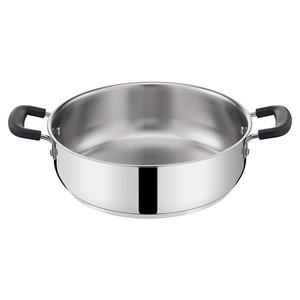 Casseruola Inox (24cm) semi fonda PRATICA Cromo lucido 010717031724 - Product Image 1