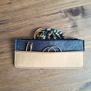 Étui à stylos multifonctionnel en <span class=keywords><strong>feutre</strong></span> - Pochette portable <span class=keywords><strong>lavable</strong></span> pour l'école, le bureau et le rangement de bijoux, étui à stylos pour lunettes et transport quotidien - Product Image 2