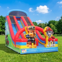 WINSUN Commercia Toboggan gonflable en PVC pour chien animé en plein air Thème chien Toboggans secs gonflables Toboggan pour enfants