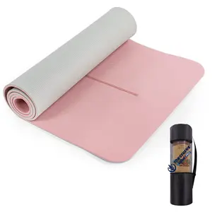 Custom Eco-Friendly TPE Yoga Mat 6MM 8MM Home Use Pilates Equipment Non-Slip For Exercise